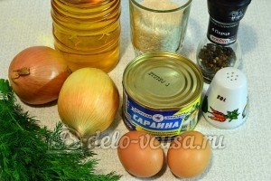 Котлеты из рыбных консервов: Ингредиенты Котлеты из рыбных консервов: Ингредиенты