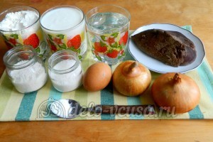 Блинчики с ливером: Ингредиенты Блинчики с ливером: Ингредиенты