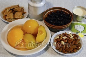 Десерт с консервированными персиками: Ингредиенты