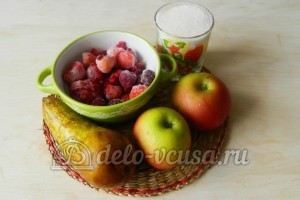 Компот из яблок, груш и ягод : Ингредиенты Компот из яблок, груш и ягод : Ингредиенты