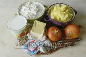 Печеные пирожки с картошкой: Ингредиенты Печеные пирожки с картошкой: Ингредиенты