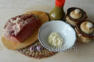 Свинина в майонезе на сковороде: Ингредиенты