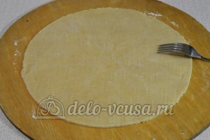 Кофейный чизкейк: Натыкаем вилкой тесто