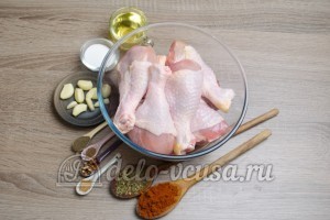 Куриные ножки в духовке: Ингредиенты Куриные ножки в духовке: Ингредиенты
