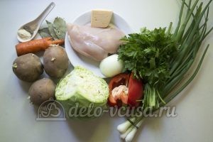 Овощной суп с фрикадельками: Ингредиенты