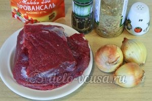 Шашлык из говядины в духовке: Ингредиенты