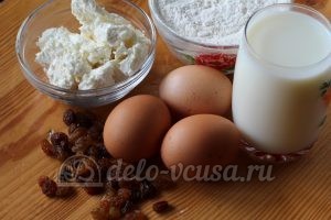 Блинчики с творогом и изюмом: Ингредиенты Блинчики с творогом и изюмом: Ингредиенты