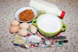 Блинчики с джемом: Ингредиенты Блинчики с джемом: Ингредиенты