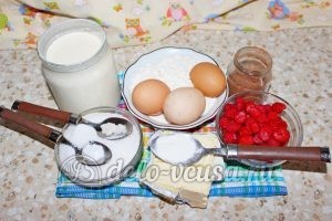Шоколадный торт с малиной: Ингредиенты Шоколадный торт с малиной: Ингредиенты