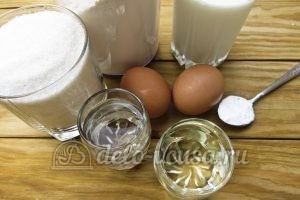 Блины на молоке с содой: Ингредиенты Блины на молоке с содой: Ингредиенты