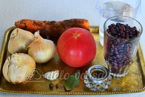 Фасоль тушеная с овощами: Ингредиенты