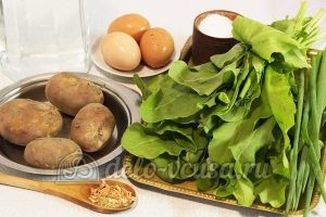 Щавелевый суп без мяса: Ингредиенты Щавелевый суп без мяса: Ингредиенты