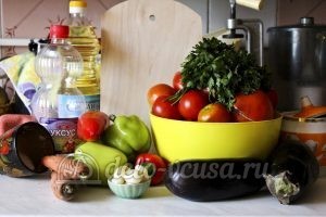 Бакат из баклажанов: Ингредиенты Бакат из баклажанов: Ингредиенты