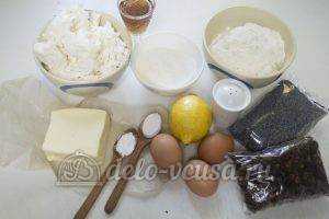 Пирог с творогом и маком: Ингредиенты Пирог с творогом и маком: Ингредиенты