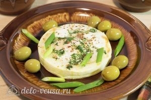 Яичница в кабачке