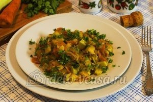 Жареные кабачки с морковью