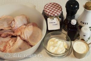 Жареные куриные бедра на сковороде: Ингредиенты Жареные куриные бедра на сковороде: Ингредиенты