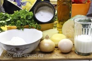 Оладьи из кабачков и картофеля: Ингредиенты Оладьи из кабачков и картофеля: Ингредиенты