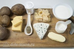 Картофельные шарики с сыром: Ингредиенты Картофельные шарики с сыром: Ингредиенты