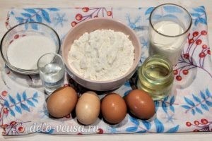Хворост на молоке: Ингредиенты Хворост на молоке: Ингредиенты