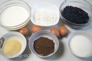 Черничный муссовый торт: Ингредиенты Черничный муссовый торт: Ингредиенты