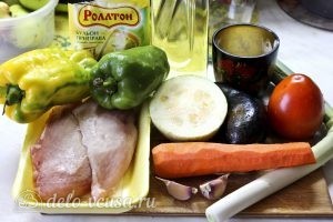 Курица с овощами в горшочках: Ингредиенты Курица с овощами в горшочках: Ингредиенты