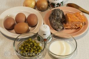 Омлет с грибами в духовке: Ингредиенты Омлет с грибами в духовке: Ингредиенты