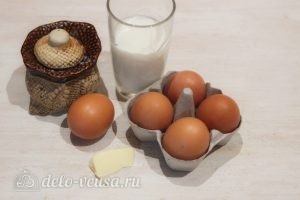 Омлет в микроволновке: Ингредиенты Омлет в микроволновке: Ингредиенты