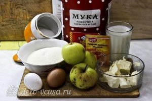 Пирог с манкой и яблоками: Ингредиенты Пирог с манкой и яблоками: Ингредиенты