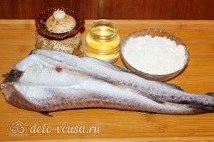 Жареный минтай в муке: Ингредиенты Жареный минтай в муке: Ингредиенты