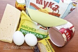 Кексы с колбасой: Ингредиенты Кексы с колбасой: Ингредиенты
