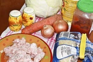 Ленивые голубцы в томатном соусе: Ингредиенты Ленивые голубцы в томатном соусе: Ингредиенты
