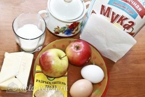 Кексы с яблоками: Ингредиенты