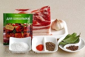Свиная грудинка в мультиварке: Ингредиенты Свиная грудинка в мультиварке: Ингредиенты