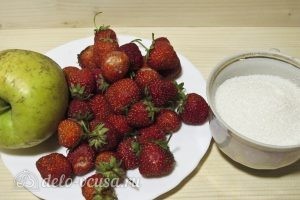 Компот из клубники и яблок: Ингредиенты Компот из клубники и яблок: Ингредиенты