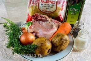 Куриный суп с вермишелью и картошкой: Ингредиенты Куриный суп с вермишелью и картошкой: Ингредиенты