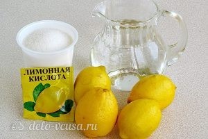 Лимонный джем: Ингредиенты