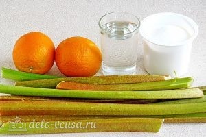 Варенье из ревеня с апельсинами: Ингредиенты Варенье из ревеня с апельсинами: Ингредиенты