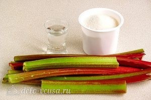 Варенье из ревеня в мультиварке: Ингредиенты Варенье из ревеня в мультиварке: Ингредиенты