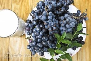 Виноградный компот с мятой на зиму: Ингредиенты