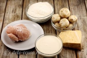 Жульен с курицей: Ингредиенты Жульен с курицей: Ингредиенты