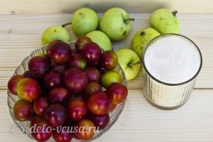 Компот из алычи и яблок на зиму: Ингредиенты Компот из алычи и яблок на зиму: Ингредиенты