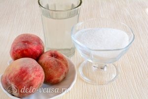 Компот из персиков на зиму: Ингредиенты Компот из персиков на зиму: Ингредиенты