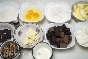 Шоколадный торт Дуэт: Ингредиенты