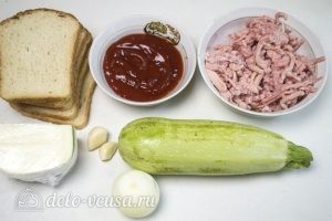 Горячие бутерброды с фаршем: Ингредиенты Горячие бутерброды с фаршем: Ингредиенты