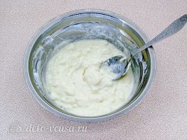 Творожно-овсяная запеканка: Перемешать смесь