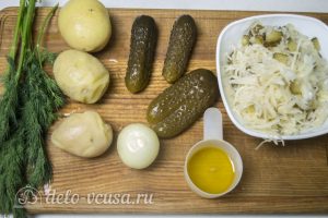 Картофельный салат по-немецки: Ингредиенты Картофельный салат по-немецки: Ингредиенты