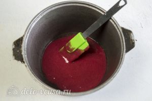 Малиновый конфитюр: Ставим на плиту