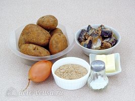 Картофельная запеканка с рыбными консервами: Ингредиенты Картофельная запеканка с рыбными консервами: Ингредиенты