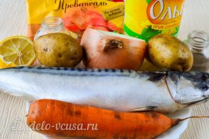 Скумбрия с картошкой в духовке: Ингредиенты Скумбрия с картошкой в духовке: Ингредиенты